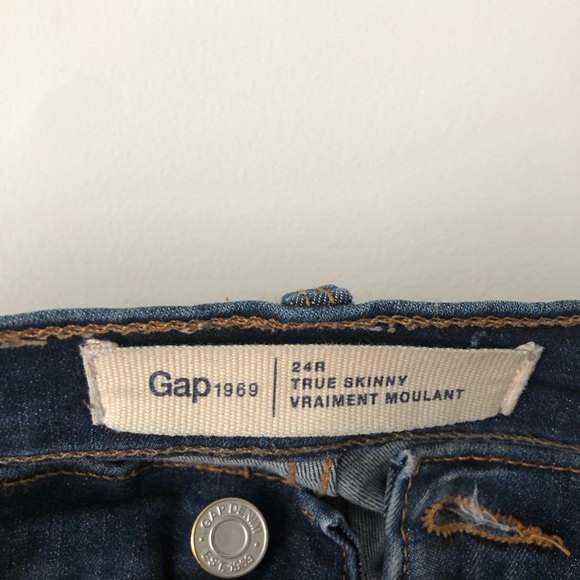 GAP Jeans Size 24 True Skinny - Picture 3 of 7